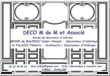 Nomenclature societe deco m de m et associe bureau de decorateur d interieur