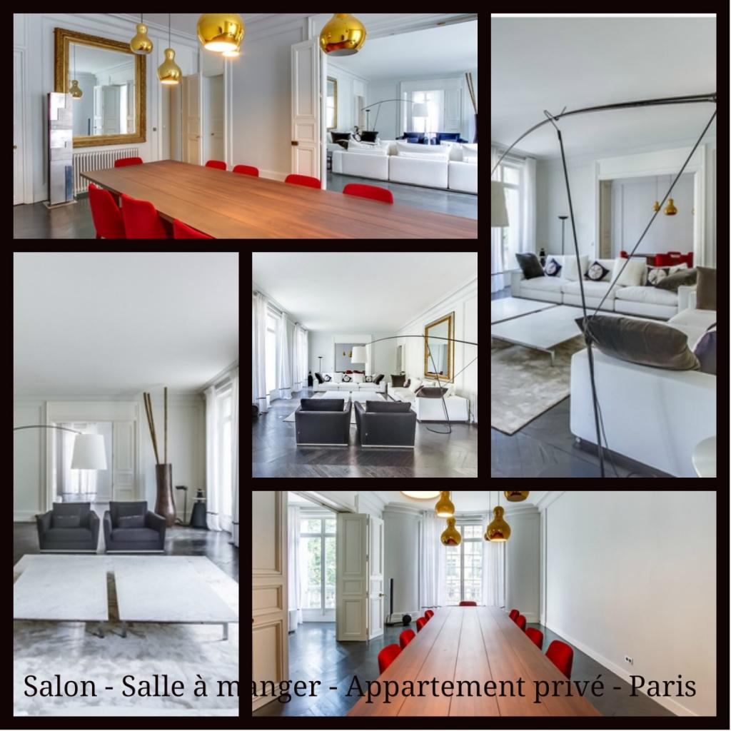 Salon - Salle à manger - Appartement privé - Paris